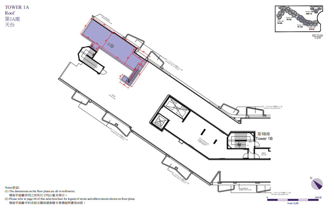 維港1號 平面圖則 實用332-1781呎戶型分布